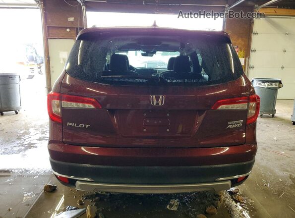 5FNYF6H65MB028820 2021 HONDA PILOT Maroon უკანა ხედი