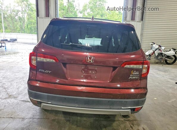5FNYF6H68KB003035 2019 HONDA PILOT Maroon Vista trasera