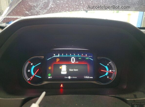 5FNYF6H68KB003035 2019 HONDA PILOT Maroon Vista del cuadro de instrumentos