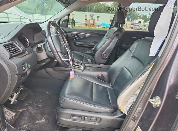 5FNYF6H69HB054083 2017 HONDA PILOT Gray წინა სალონის ხედი