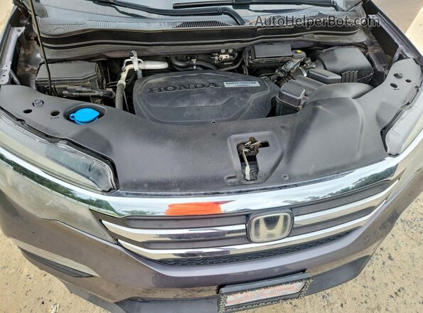 5FNYF6H69HB054083 2017 HONDA PILOT Gray ძრავის განყოფილების ხედი