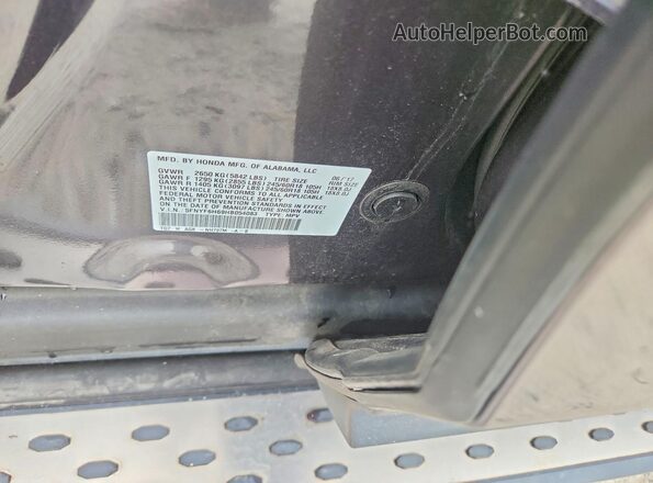 5FNYF6H69HB054083 2017 HONDA PILOT Gray VIN კოდის სტიკერის ხედი