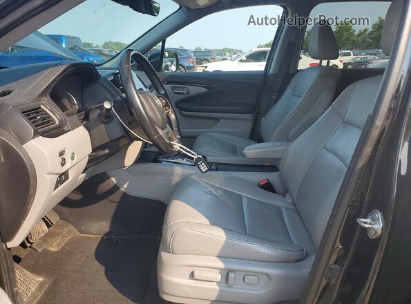 5FNYF6H6XKB093000 2019 HONDA PILOT Black წინა სალონის ხედი