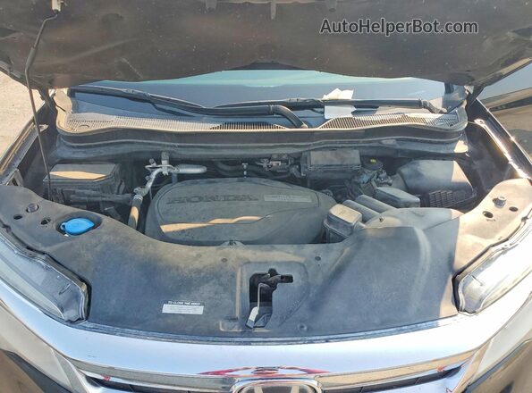 5FNYF6H6XKB093000 2019 HONDA PILOT Black ძრავის განყოფილების ხედი