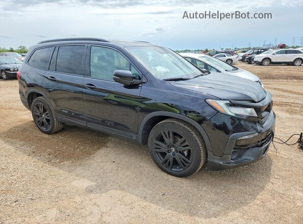 5FNYF6H70MB007544 2021 HONDA PILOT Черный Передняя правая четверть
