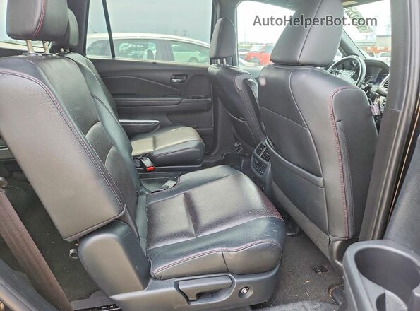 5FNYF6H70MB007544 2021 HONDA PILOT Черный Вид задних сидений