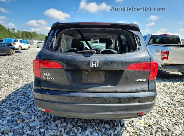 5FNYF6H72HB055729 2017 HONDA PILOT Black Rear view