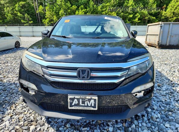 5FNYF6H72HB055729 2017 HONDA PILOT Black Front view