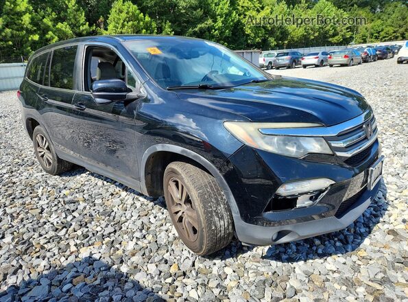 5FNYF6H72HB055729 2017 HONDA PILOT Black Front right