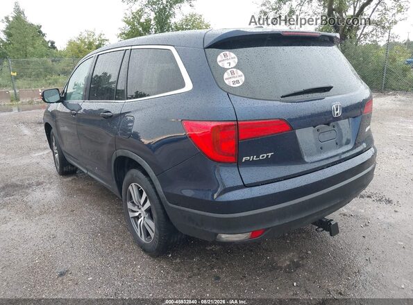 5FNYF6H74HB012008 2017 HONDA PILOT Синий Задняя левая четверть