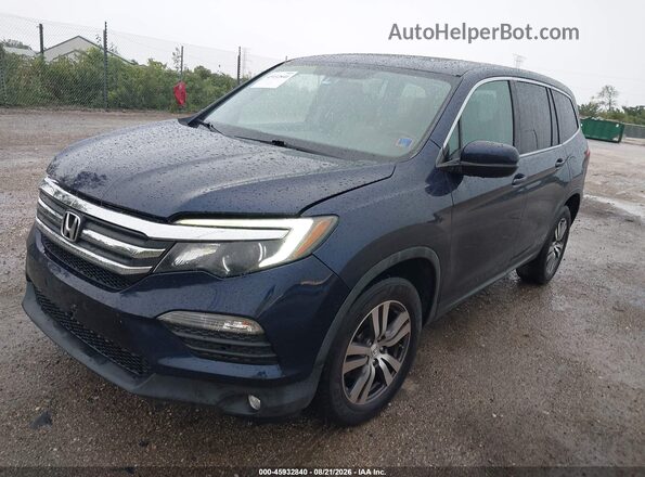 5FNYF6H74HB012008 2017 HONDA PILOT Синий Передняя левая четверть