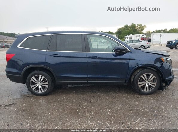 5FNYF6H74HB012008 2017 HONDA PILOT Синий Вид задней части салона