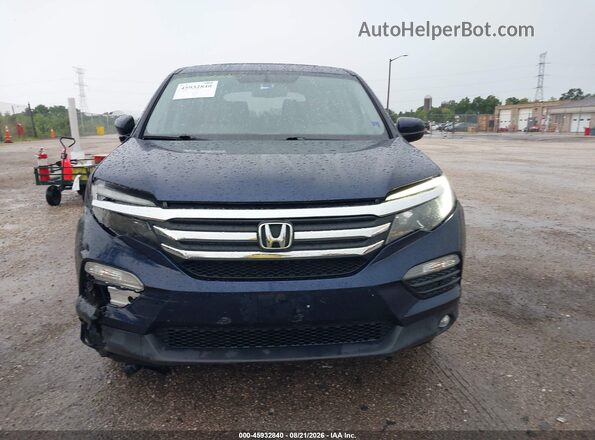 5FNYF6H74HB012008 2017 HONDA PILOT Синий Вид щитка приборов