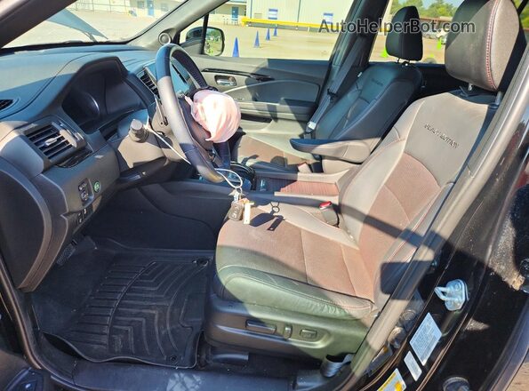 5FNYF6H74MB069206 2021 HONDA PILOT Black წინა სალონის ხედი