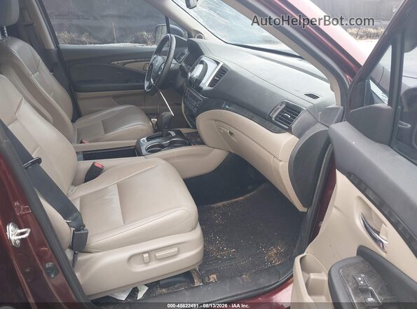 5FNYF6H75JB012489 2018 HONDA PILOT Maroon Սալոնի դիմացի տեսք