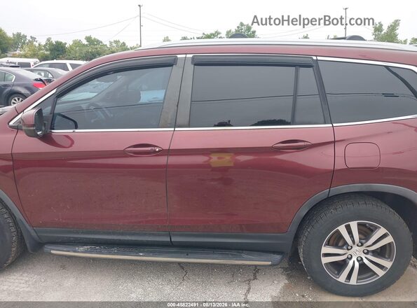 5FNYF6H75JB012489 2018 HONDA PILOT Maroon 