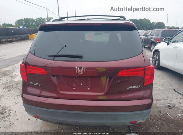 5FNYF6H75JB012489 2018 HONDA PILOT Maroon 