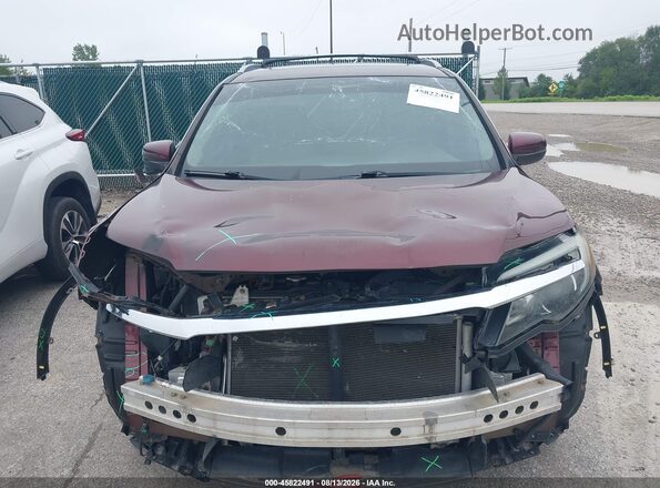 5FNYF6H75JB012489 2018 HONDA PILOT Maroon Սալոնի հետևի տեսք
