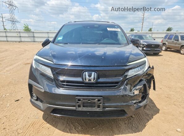 5FNYF6H76MB058806 2021 HONDA PILOT Black Вид спереду