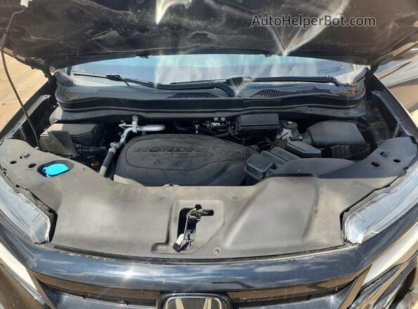 5FNYF6H76MB058806 2021 HONDA PILOT Black Вид задньої частини салону