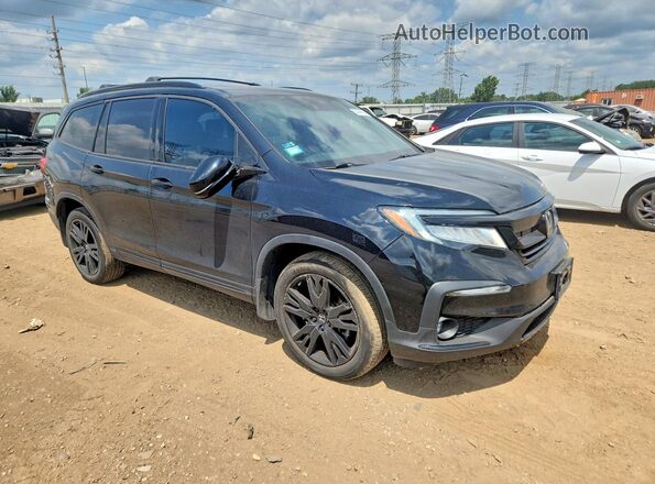 5FNYF6H76MB058806 2021 HONDA PILOT Black Передня права чверть