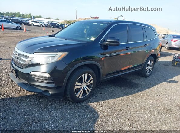 5FNYF6H77HB048372 2017 HONDA PILOT Black წინა მარცხენა ხედი სამი მეოთხედიდან