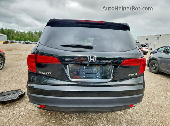 5FNYF6H77HB509067 2017 HONDA PILOT Black Rear view