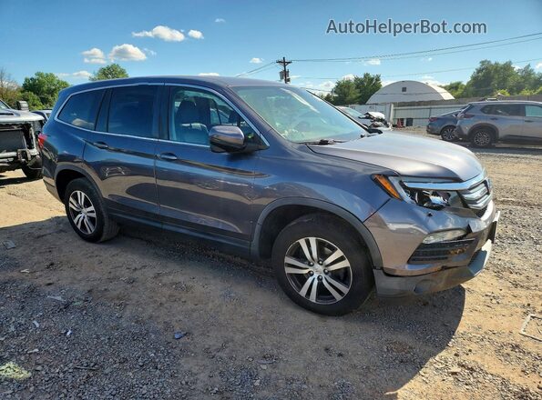 5FNYF6H78HB016286 2017 HONDA PILOT Серый Передняя правая четверть