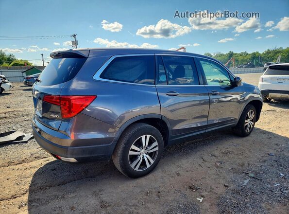 5FNYF6H78HB016286 2017 HONDA PILOT Серый Задняя правая четверть