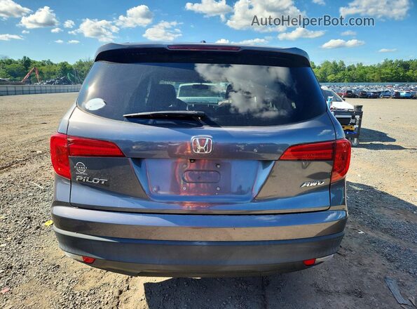 5FNYF6H78HB016286 2017 HONDA PILOT Серый Вид сзади
