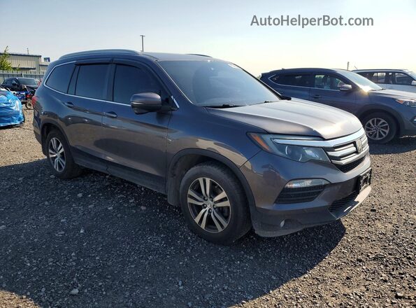 5FNYF6H86JB503758 2018 HONDA PILOT Gray Przód prawy