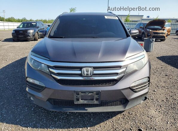 5FNYF6H86JB503758 2018 HONDA PILOT Gray Widok z przodu