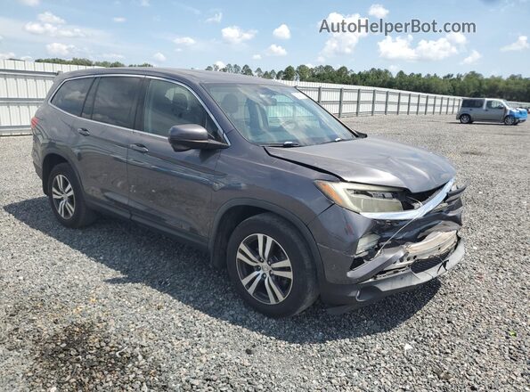 5FNYF6H87JB033515 2018 HONDA PILOT Gray Przód prawy