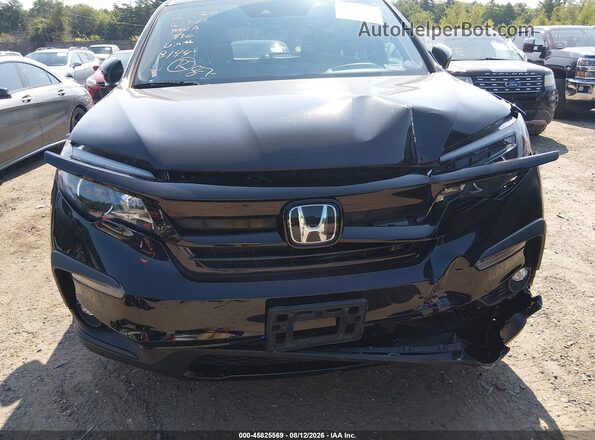 5FNYF6H87NB098144 2022 HONDA PILOT Black Widok z przodu