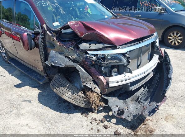 5FNYF6H88JB056219 2018 HONDA PILOT Red Widok z przodu