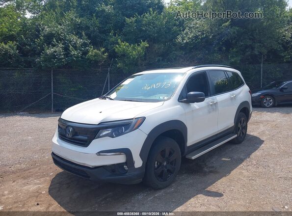 5FNYF6H88NB088805 2022 HONDA PILOT White წინა მარცხენა ხედი სამი მეოთხედიდან