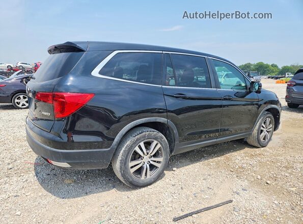 5FNYF6H8XJB006454 2018 HONDA PILOT Black Rear right