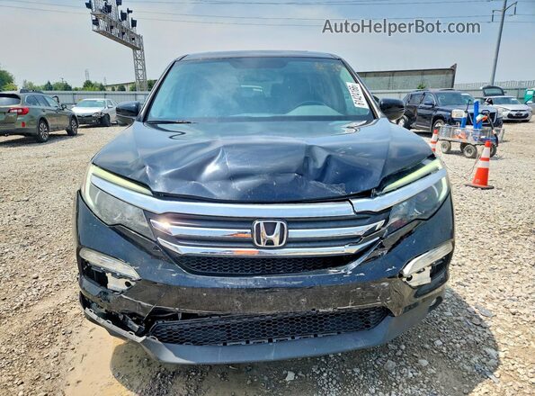 5FNYF6H8XJB006454 2018 HONDA PILOT Black Front view