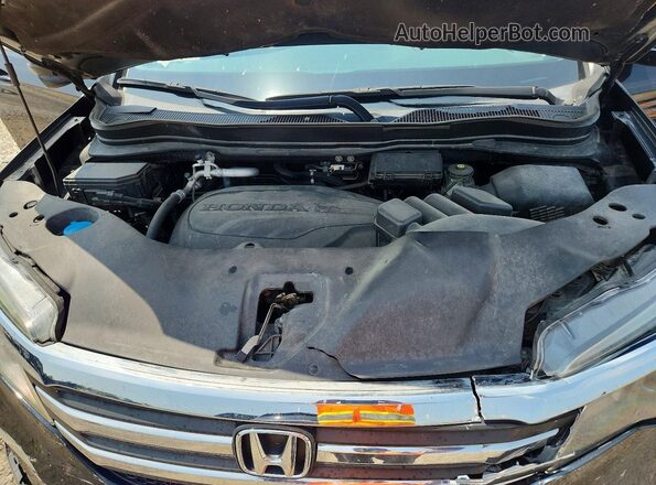 5FNYF6H8XJB006454 2018 HONDA PILOT Black Engine compartment view