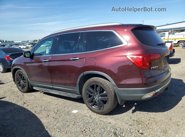 5FNYF6H90HB074104 2017 HONDA PILOT Burgundy Rear left