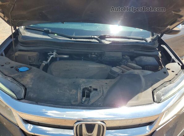 5FNYF6H90MB009411 2021 HONDA PILOT Gray Vista del compartimento del motor