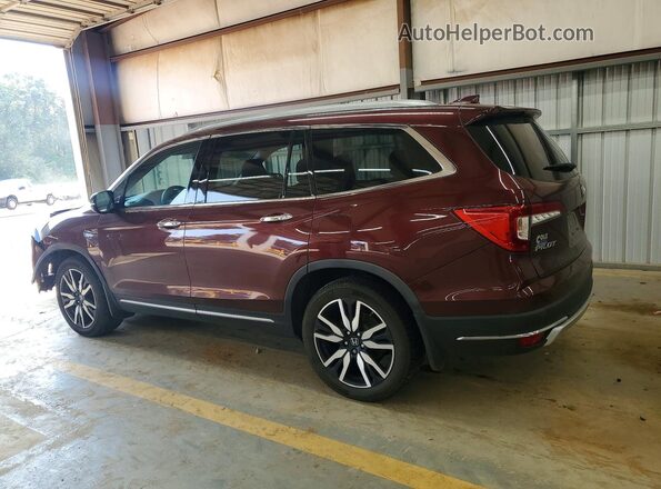 5FNYF6H92KB008855 2019 HONDA PILOT Burgundy Tył lewy
