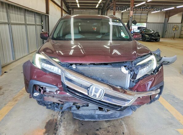 5FNYF6H92KB008855 2019 HONDA PILOT Burgundy Widok z przodu