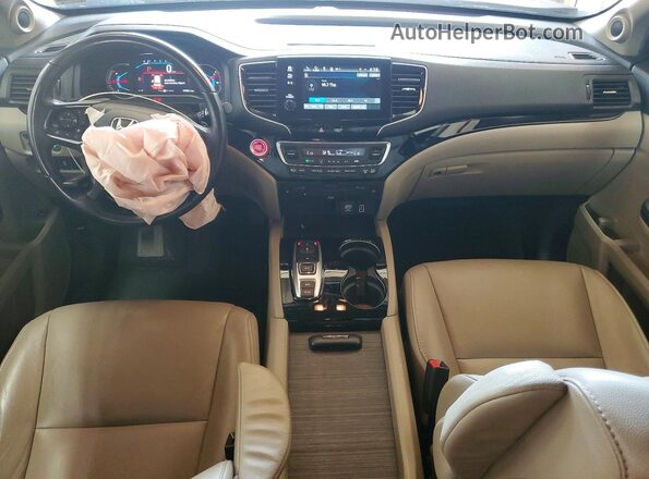 5FNYF6H92KB008855 2019 HONDA PILOT Burgundy Widok deski rozdzielczej