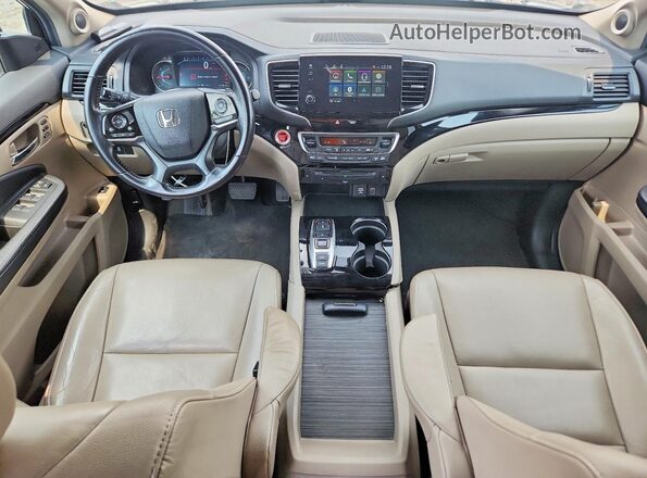 5FNYF6H92KB039944 2019 HONDA PILOT Белый Вид панели приборов