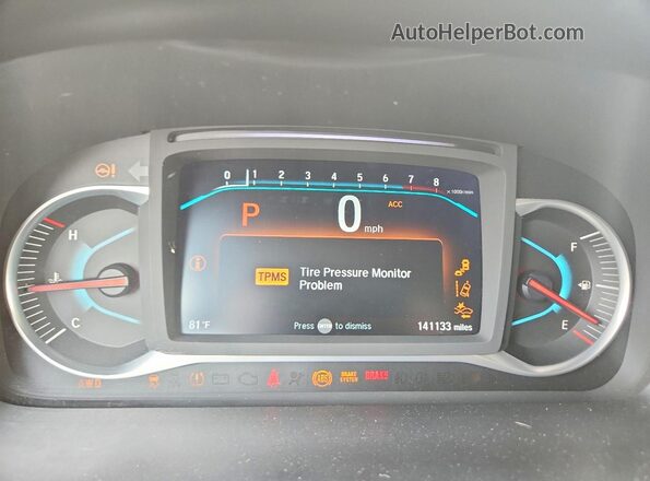 5FNYF6H92KB039944 2019 HONDA PILOT Белый Вид щитка приборов