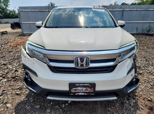 5FNYF6H92KB039944 2019 HONDA PILOT Белый Вид спереди