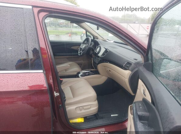 5FNYF6H92LB017864 2020 HONDA PILOT Burgundy Front interior view