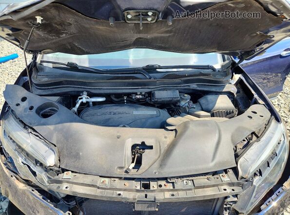 5FNYF6H93JB015683 2018 HONDA PILOT Blue ძრავის განყოფილების ხედი