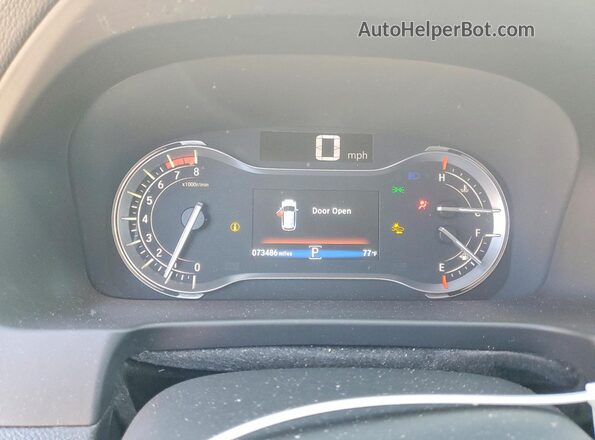 5FNYF6H94HB003049 2017 HONDA PILOT Белый Вид щитка приборов